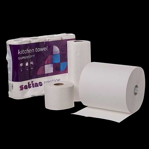 Küchenrollen, Toilettenpapier und Handtuchrollen